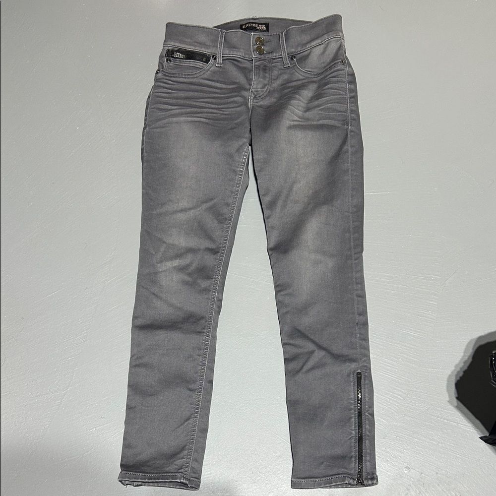 Express Ankle Stella Regular Fit Low Rise Jeans